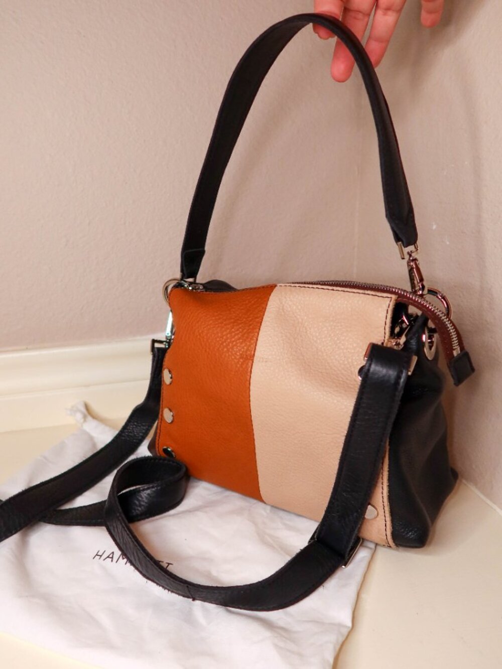 Pre-loved Hammitt Bryant Medium Multi-Color Bag with Crossbody & Short Strap - Picture 5 of 14